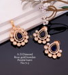 2 AD Diamond Rose Gold Kundan Pendant Butti Wholesale Shop In Surat
